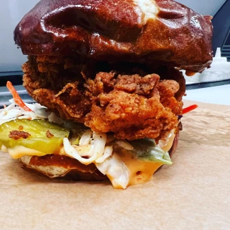 Vegan Burger At Underground Vegan In Birmingham