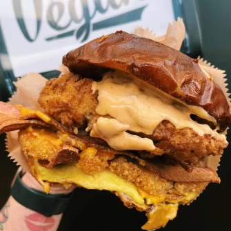 Vegan Burger At Underground Vegan In Birmingham