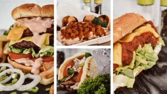 Burger At Preference Vegan Cafe In Anchorage