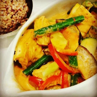 veggie curry At Herban Fix Vegan Kitchen In Atlanta