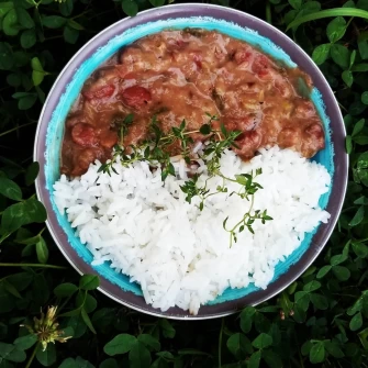 Red Beans and Rice At Dirty Lettuce In Portland