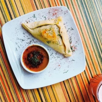 Baked empanada At Epif In Portland