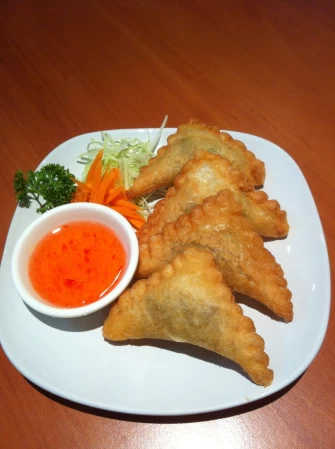 Samosa At Sunflower Thai Restaurant In Auckland