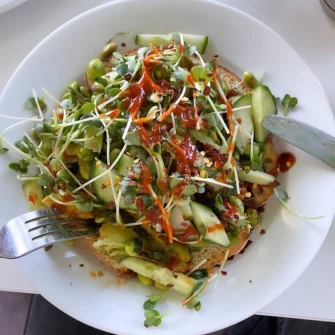 Sriracha Avocado Toast At Flore In Los Angeles