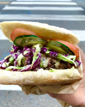 Sandwich At Glowing Juices In Los Angeles