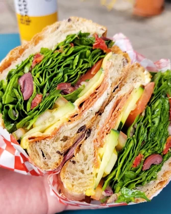 Sandwich At Glowing Juices In Los Angeles