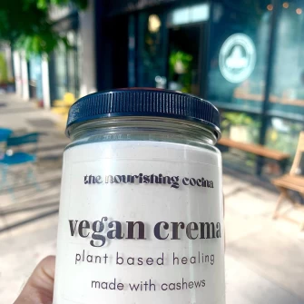 Vegan Cream At Glowing Juices In Los Angeles