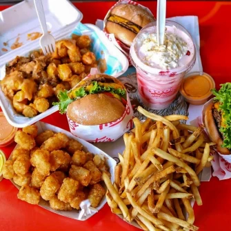 Fast Food At Monty's Good Burger - Echo Park In Los Angeles
