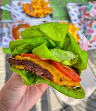 Burger At Nomoo In Los Angeles