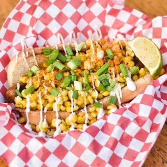 Elote Dog At Cycle Dogs In Seattle