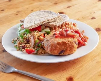 Spicy Bean Burger At The Egg Cafe In Liverpool
