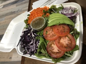 Salad At Subia's Vegan Cafe In Jersey City