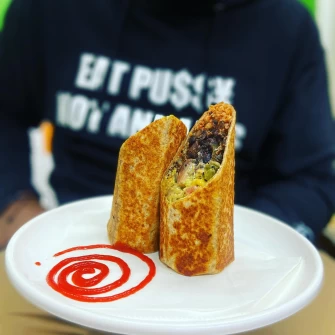 Veg Roll At Next Stop Vegan - Washington Heights