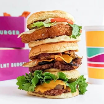 Burger At PLNT Burger In New York City