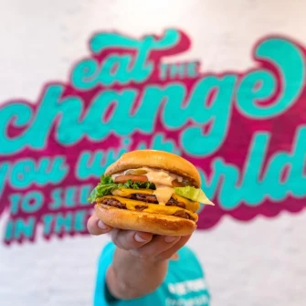 Burger At PLNT Burger In New York City