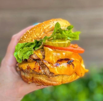 Burger At PLNT Burger In New York City