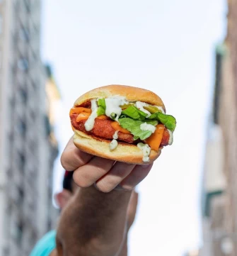 Burger At PLNT Burger In New York City
