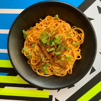 Noodles At Spicy Moon - 6th St In New York City