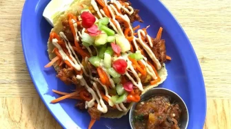 Buffalo Flower Tacos At Jajaja Mexicana - Williamsburg