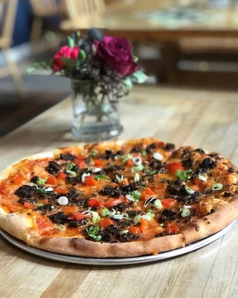 Vegan Pizza At Rock Hill Bakehouse Cafe In Glens Falls