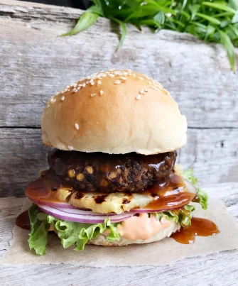Vegan Burger At Fogwood + Fig In Port Jervis