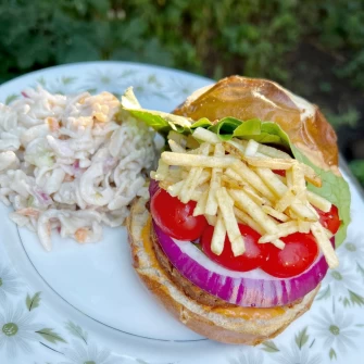 Burger At The Red Fern In Rochester