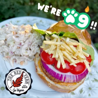 Burger At The Red Fern In Rochester