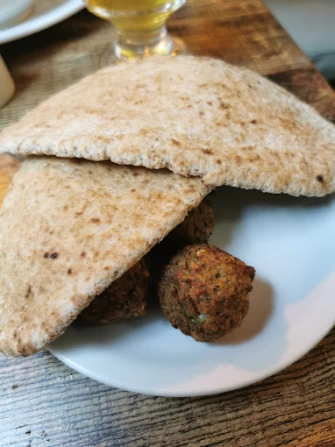 Vegetarian Food At Rainbows End Cafe In Glastonbury