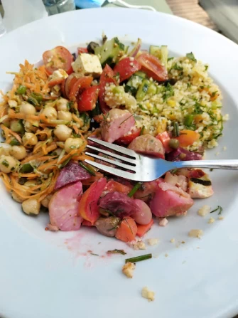 Vegetarian Food At Rainbows End Cafe In Glastonbury