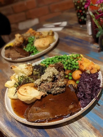 Vegan Food At The Barn Pub & Restaurant In Rugby